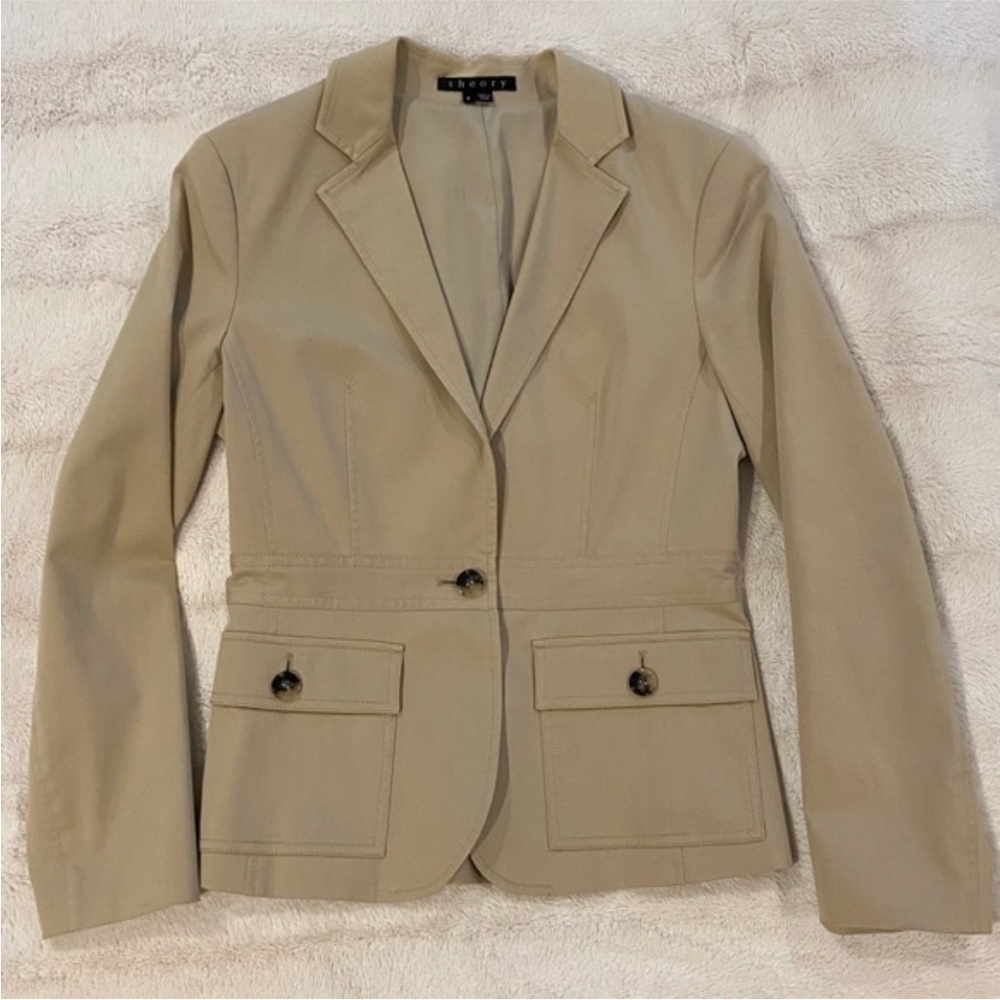 Tan Blazer by Theory